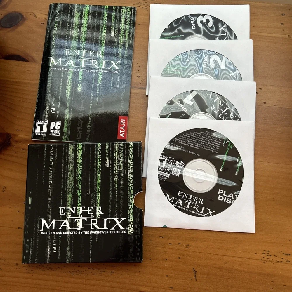 Enter the‎ Matrix CD-ROM (PC, 2003) 4 Disc Game, PC Game Vintage